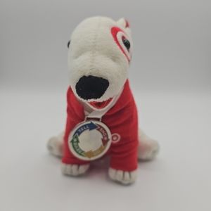 Target Mascot Promotional Bullseye Dog Plush "Trainer" 7" stuffed animal